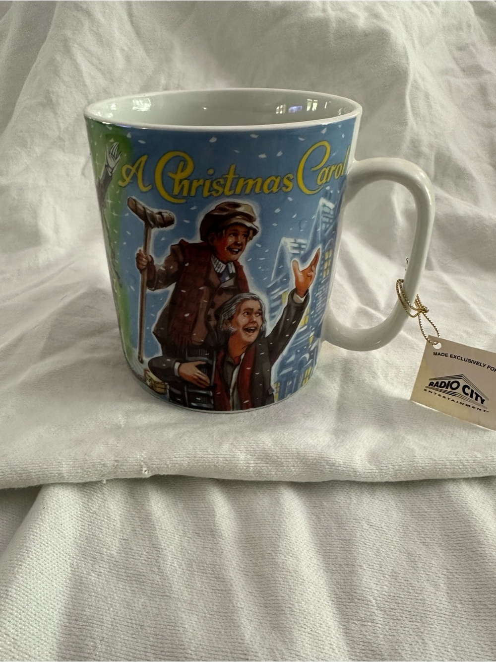 A Christmas Carol Illustrated Holiday Mug - 32 Oz - from Paramount theater